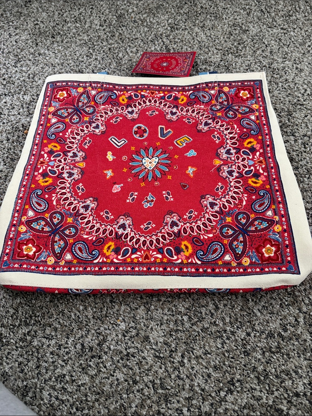 Brighton bandana love tote nwt